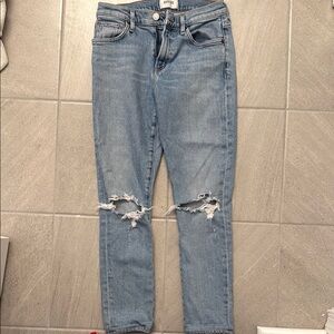 Agolde Distressed Blue Jeans straight